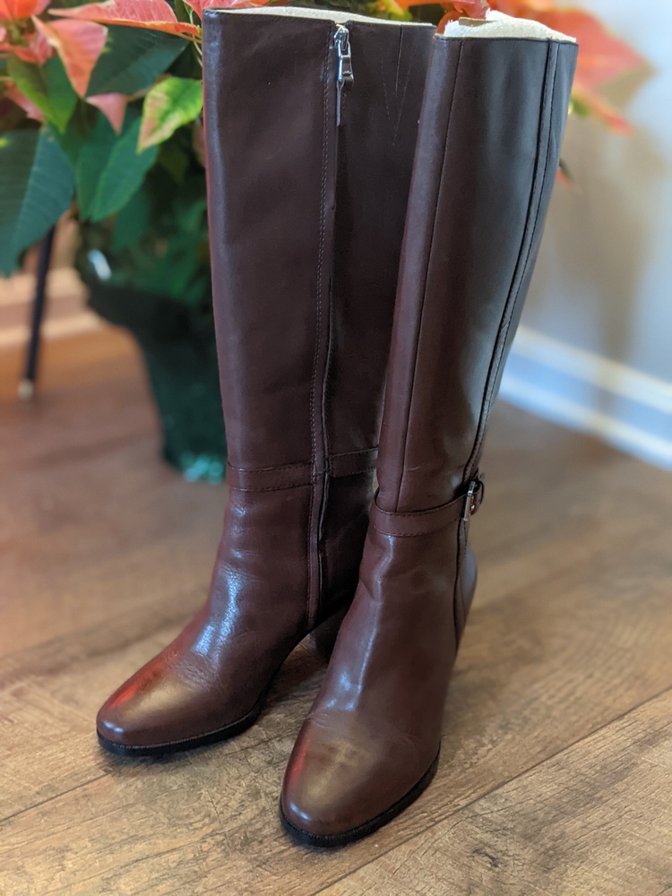 Elegant Brown Knee-High Women's Boots